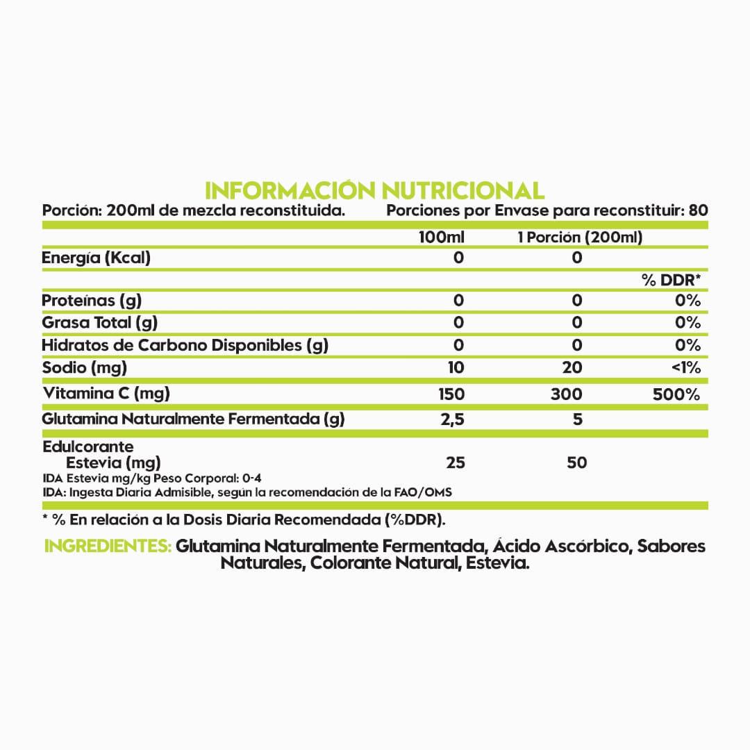 GLUTAMINA ITALO GROTTINI DOBLEMENTE MICRONIZADA COOL GUAYABA 80 SERVICIOS - 2