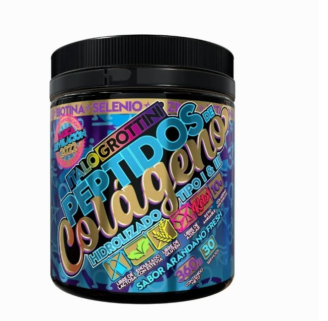 PROTEINA ITALO GROTTINI WHEY DELICIOSA LECHE A POLVO + COLAGENO 360GR - 2