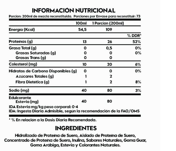 PROTEINA ITALO GROTTINI WHEY DELICIOSA LECHE A POLVO + COLAGENO 360GR - 3