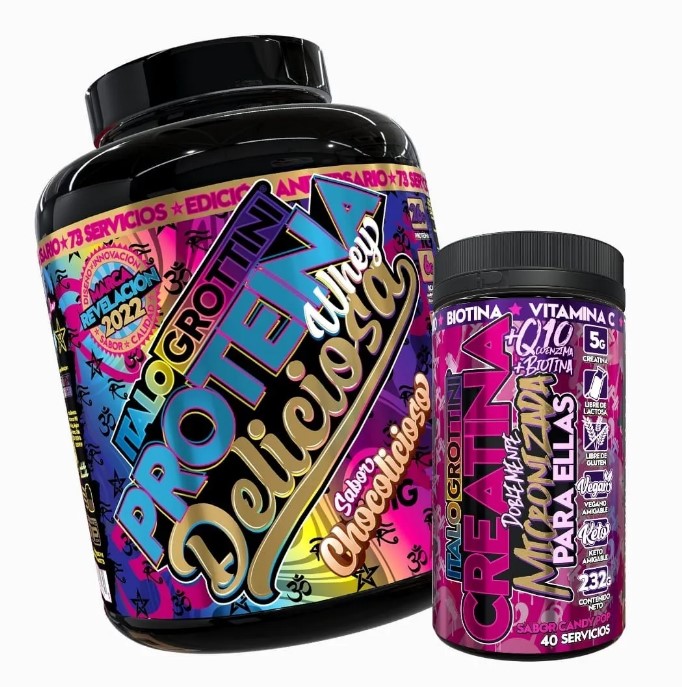 PROTEINA WHEY DELICIOSA CHOCOLICIOSA + CREATINA 40 SERV - 1