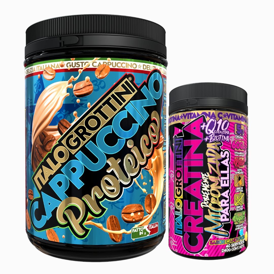 CAPPUCCINO PROTEICO ITALO GROTTINI POLVO + CREATINA 40 SV CANDY POP - 1
