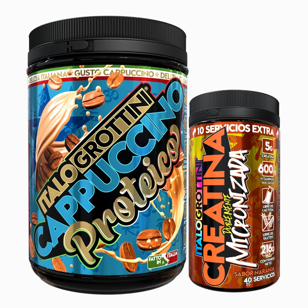 CAPPUCCINO PROTEICO ITALO GROTTINI POLVO + CREATINA 40 SV NARANJA - 1