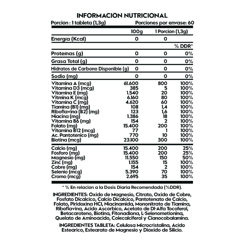 VITAMINAS ITALO GROTTINI MINERALES 60SV POLVO 78 GR - 2