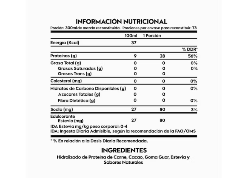 PROTEINA ITALO GROTTINI CARNE 73SV CHOCOLATE POLVO 5.2 LB + CREATINA 40SV SIN SABOR - 2