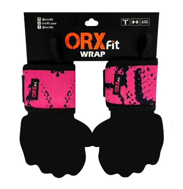 MUÑEQUERAS ORXFIT WRAP - PINK PITON - 1