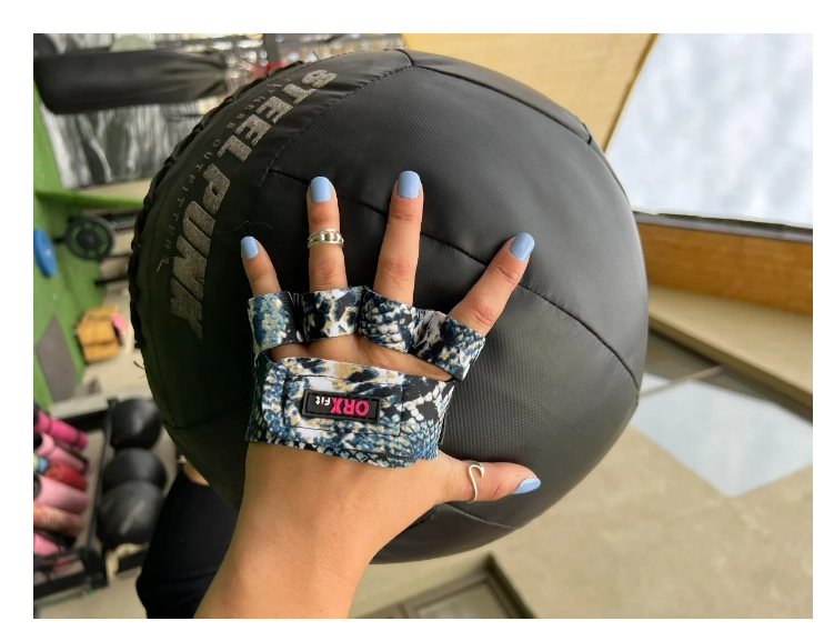GUANTES PESAS ORXFIT GRABS - BLUE SNAKE - 2