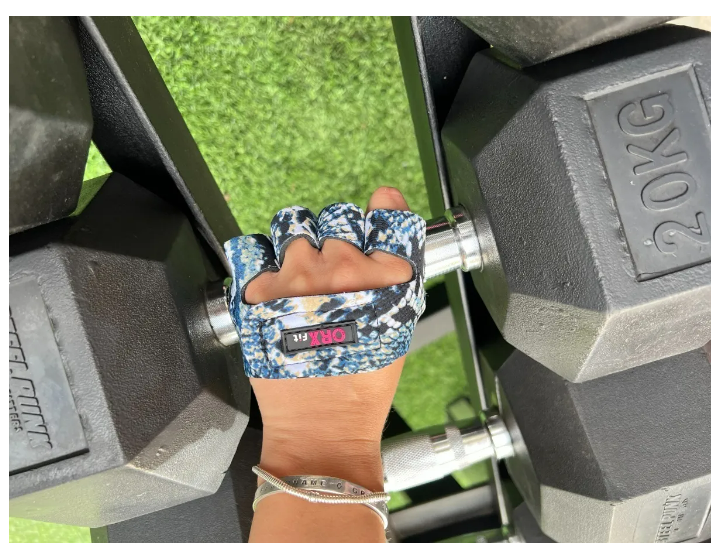 GUANTES PESAS ORXFIT GRABS - BLUE SNAKE - 3