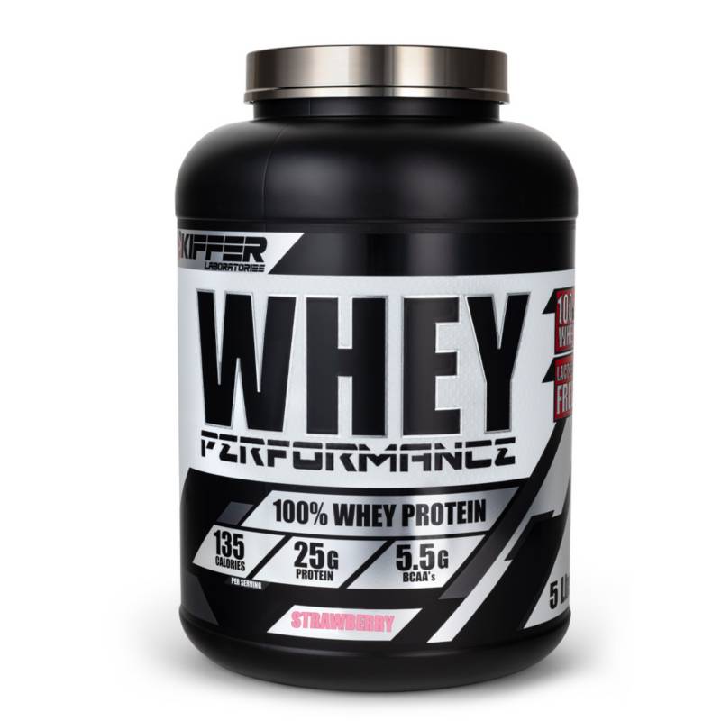 PROTEINA 100% WHEY PERFOMANCE - KIFFER - 5 LIBRAS- FRUTILLA - 1