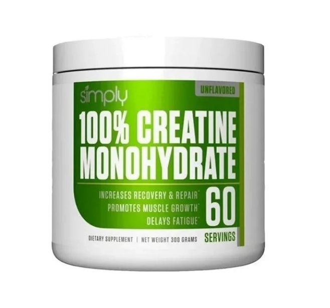 CREATINA SIMPLY 100% MONOHYDRATE 60 SV 300GR - 1