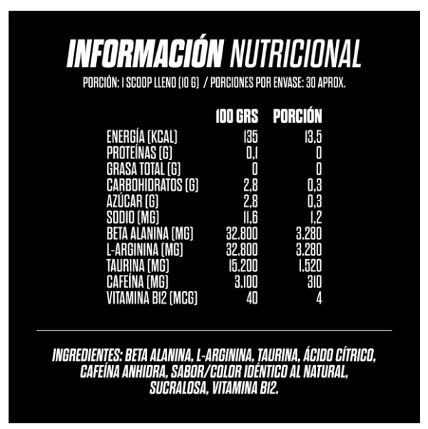 PROTEINA GOHARD AVELLANA CHOCOLATE 33 SERV. POLVO 1 KG + PRE ENTRENAMIENTO G-PUNK 30 SERV - 3