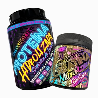 PACK ITALO GROTTINI PROTEÍNA HIDROLIZADA 2,3 LB PIE LIMÓN + CREATINA MONOHIDRATO 300GR - 1