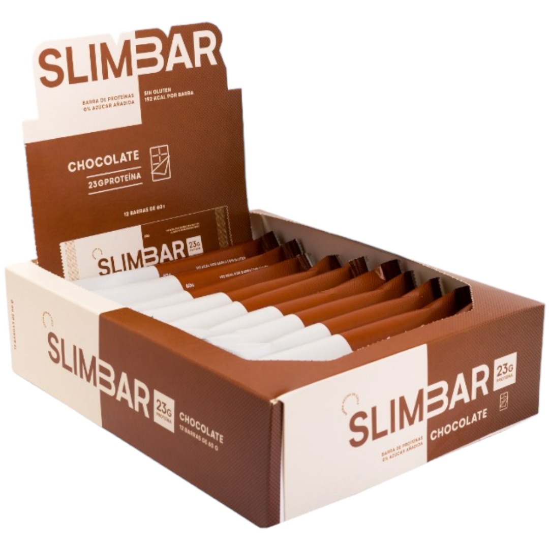 PACK X12 BARRAS DE PROTEÍNA SLIM BAR BOX CON 20 A 23GR DE PROTEÍNA 60GR - 1