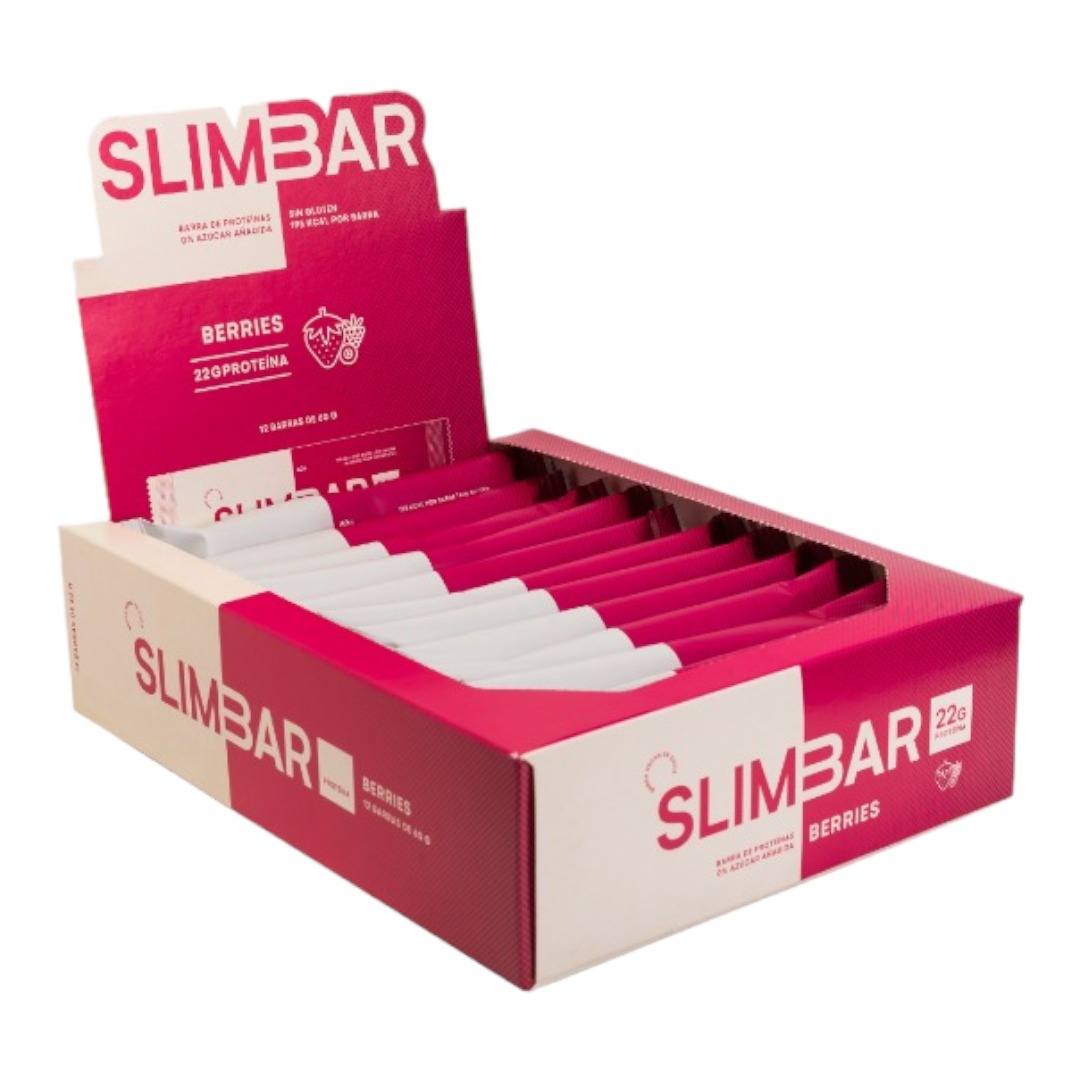 PACK X12 BARRAS DE PROTEÍNA SLIM BAR BOX CON 20 A 23GR DE PROTEÍNA 60GR - 1