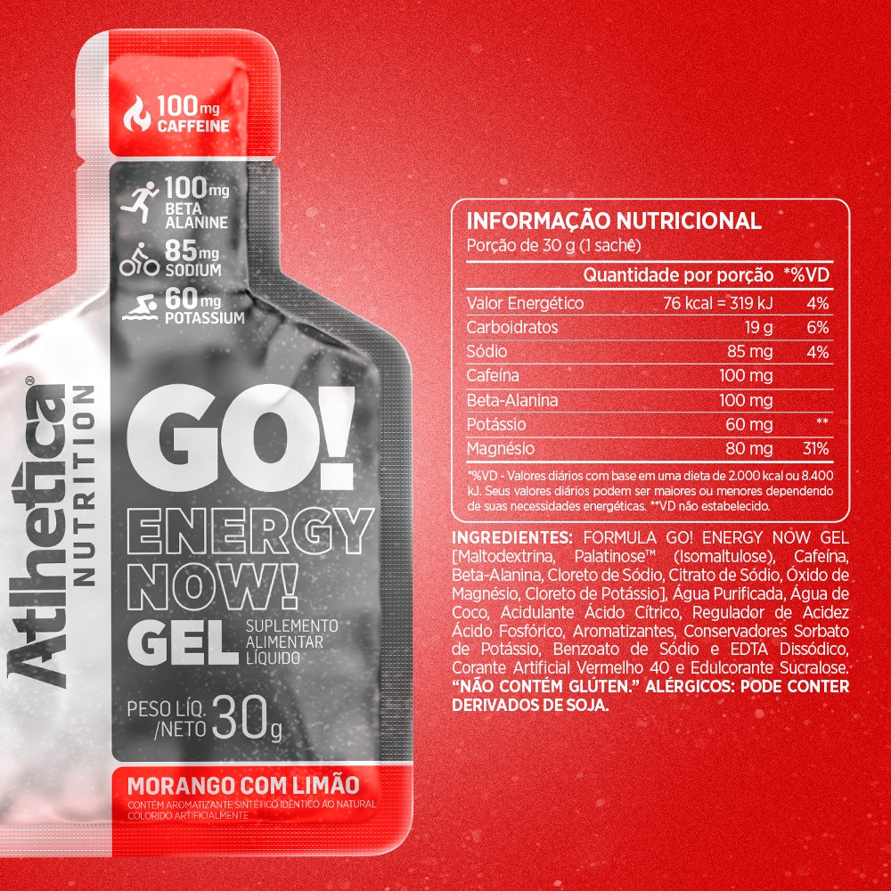 GEL ENERGIZANTE GO! 10 UNIDADES FRUTILLA LIMON - ATLHETICA - 2