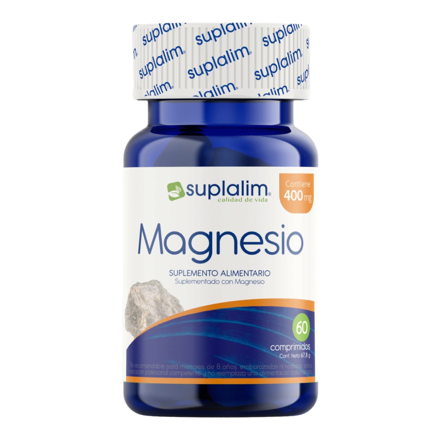 MAGNESIO SUPLALIM 400MG 60 COMPRIMIDOS - 1