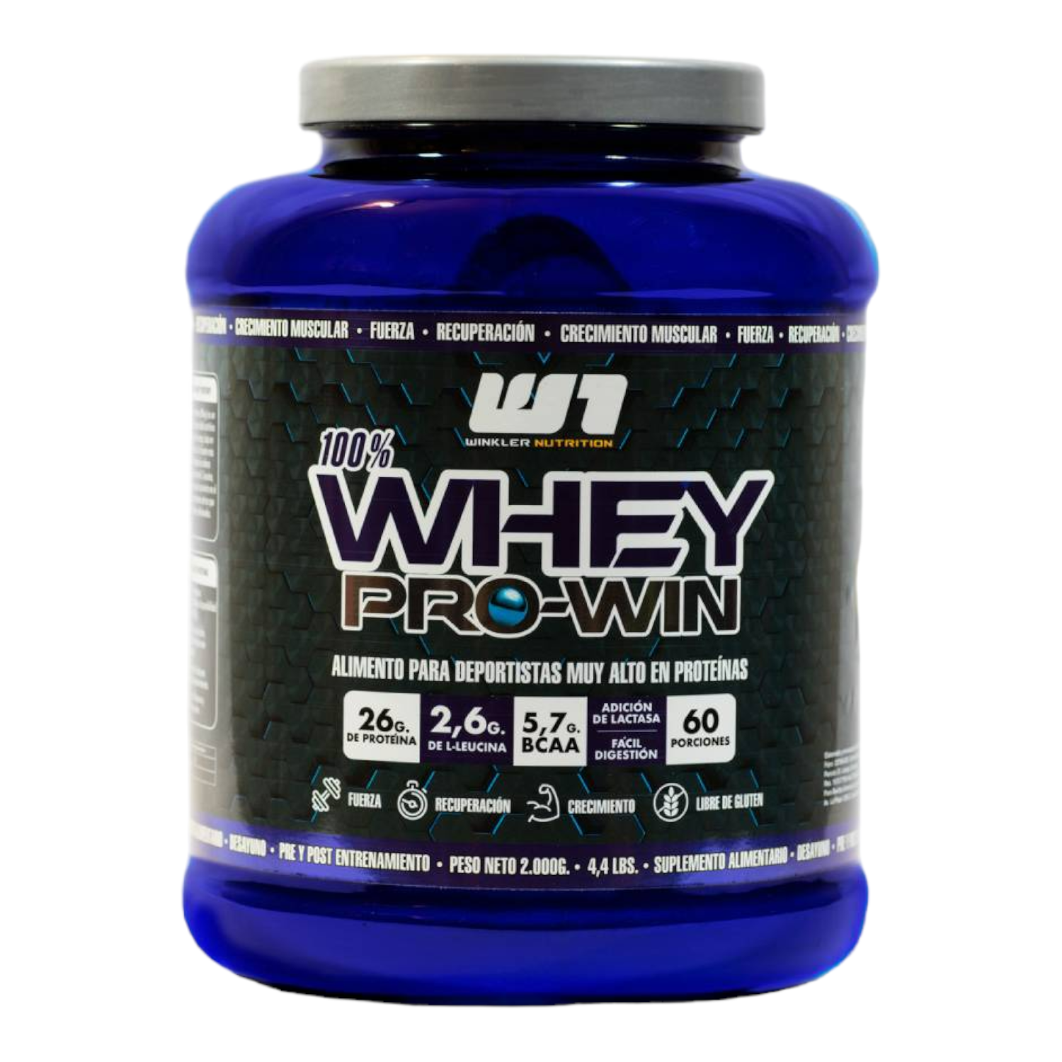 PROTEÍNA WINKLER NUTRITION WHEY PRO WIN 2KG 60SV 7 SABORES - 1