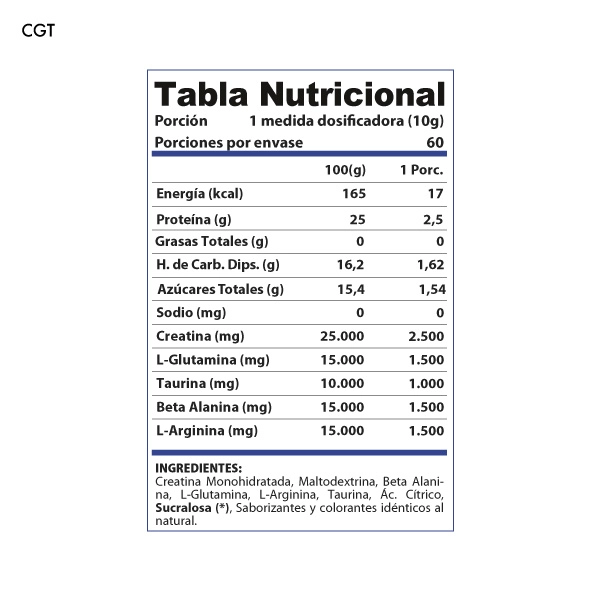CREATINA WINKLER NUTRITION PRE ENTRENO GLUTA TAURINA BERRIES 600 GR - 2