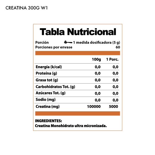 CREATINA WINKLER NUTRITION MONOHIDRATADA 300GR 60SV - 2