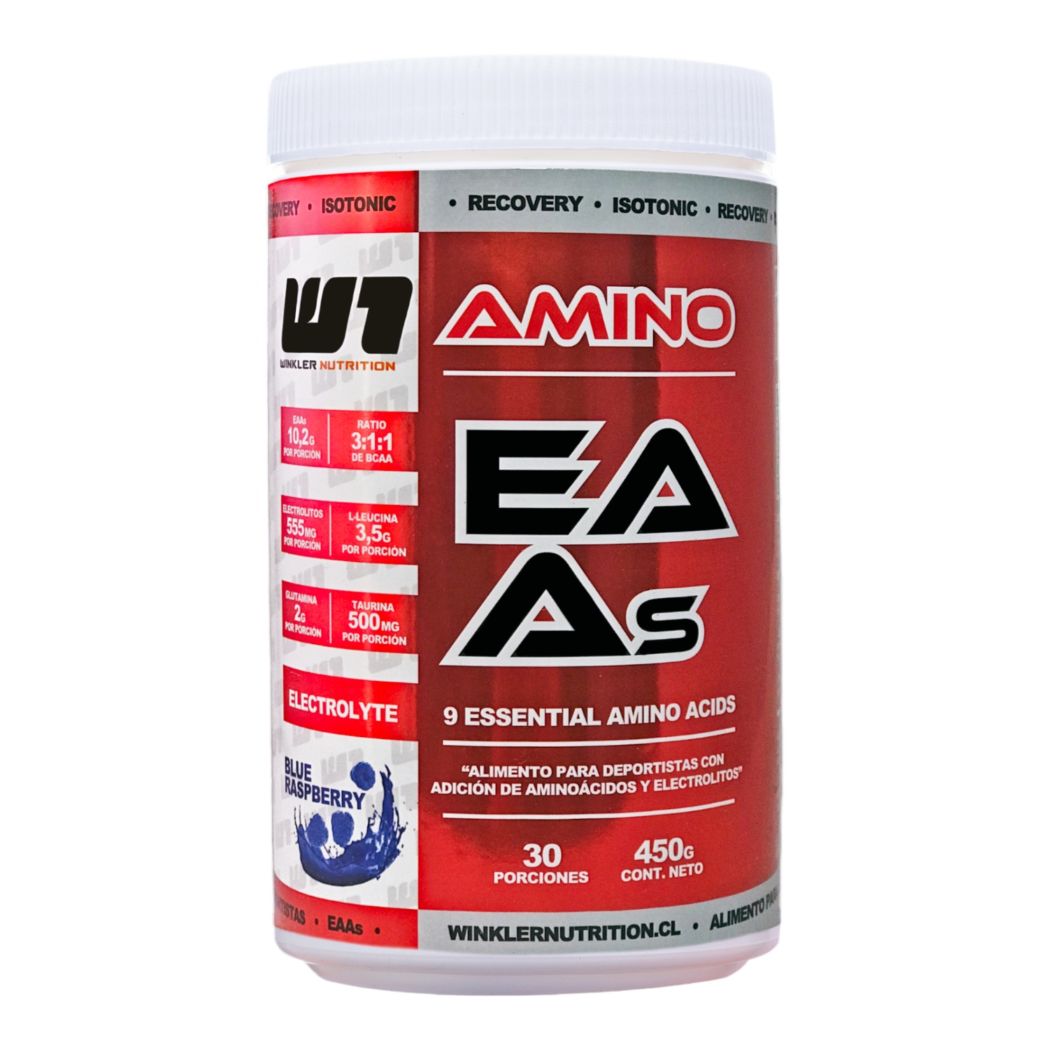 AMINOÁCIDOS ESENCIALES EAAS BCAAS ELECTROLITOS BLUE RASPBERRY 450G - 1