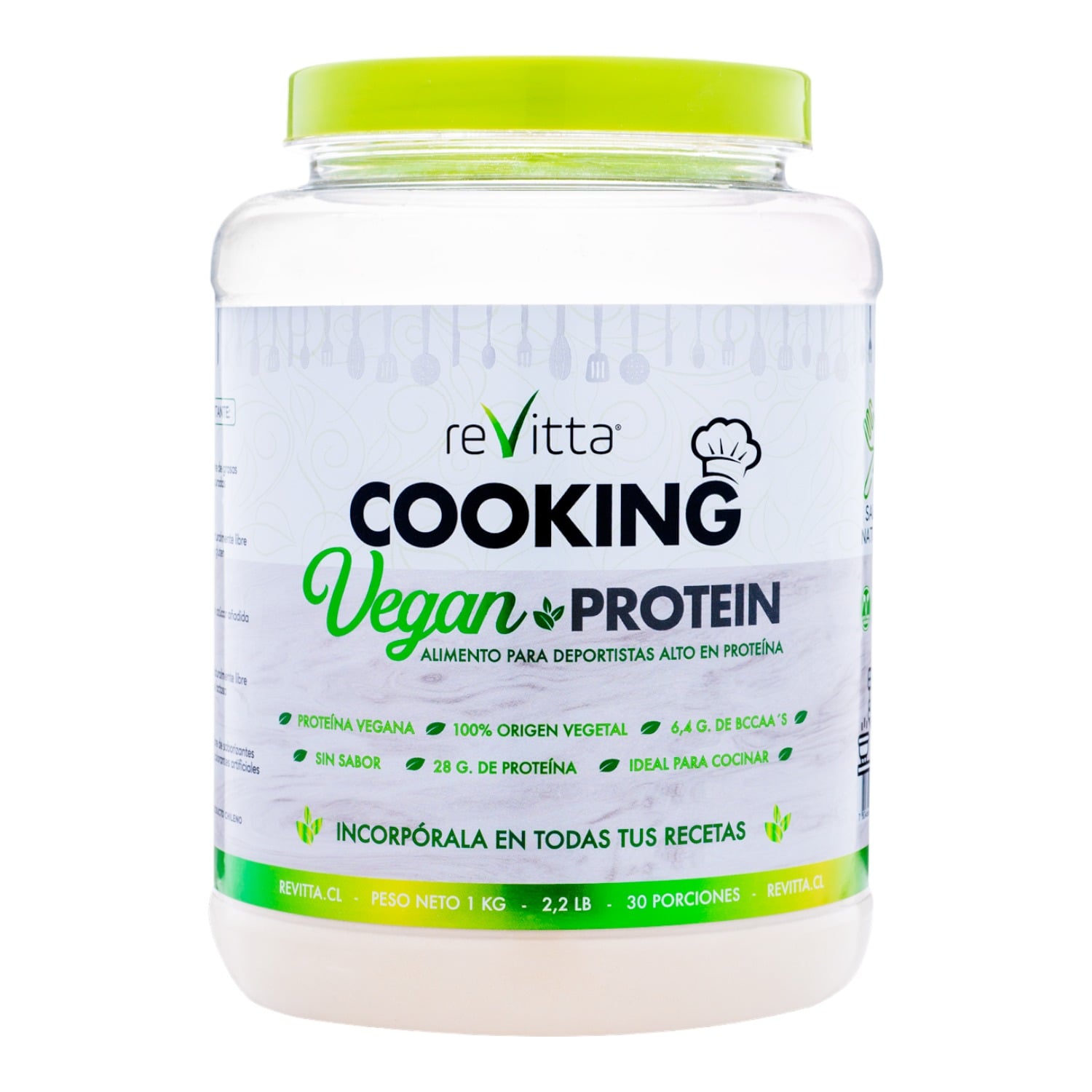 PROTEINA VEGANA PARA COCINAR COOKING VEGAN PROTEIN 1 KG. REVITTA - 1