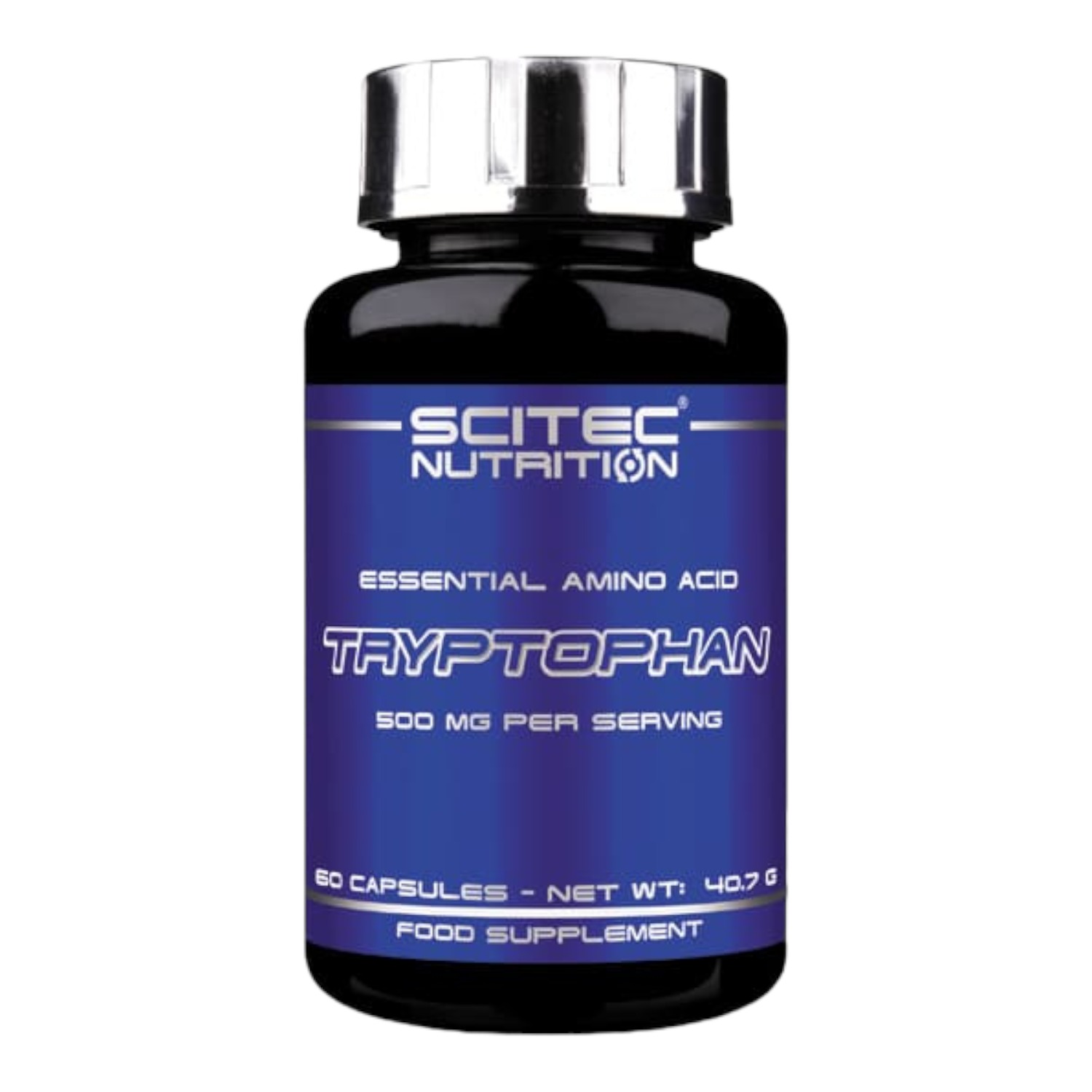SUPLEMENTO ALIMENTICIO SCITEC NUTRITION TRIPTOFANO 60 MEGA CÁPSULAS - 1
