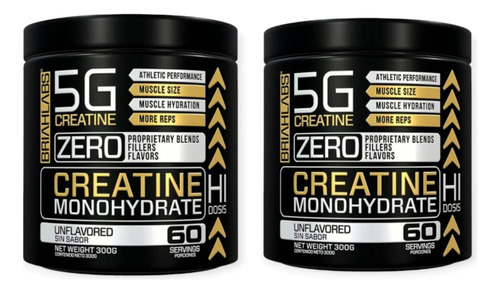 PACK 2 CREATINA BRIAHLABS 300 GR C/U