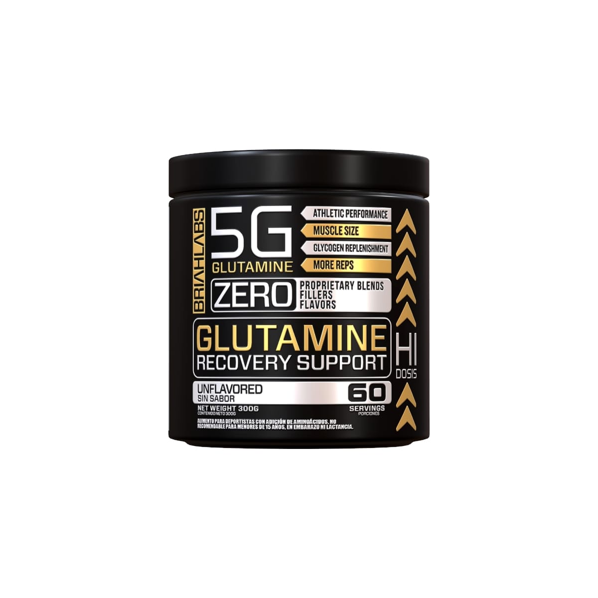 GLUTAMINA BRIAHLABS SIN SABOR 60SV 300 GR - 1