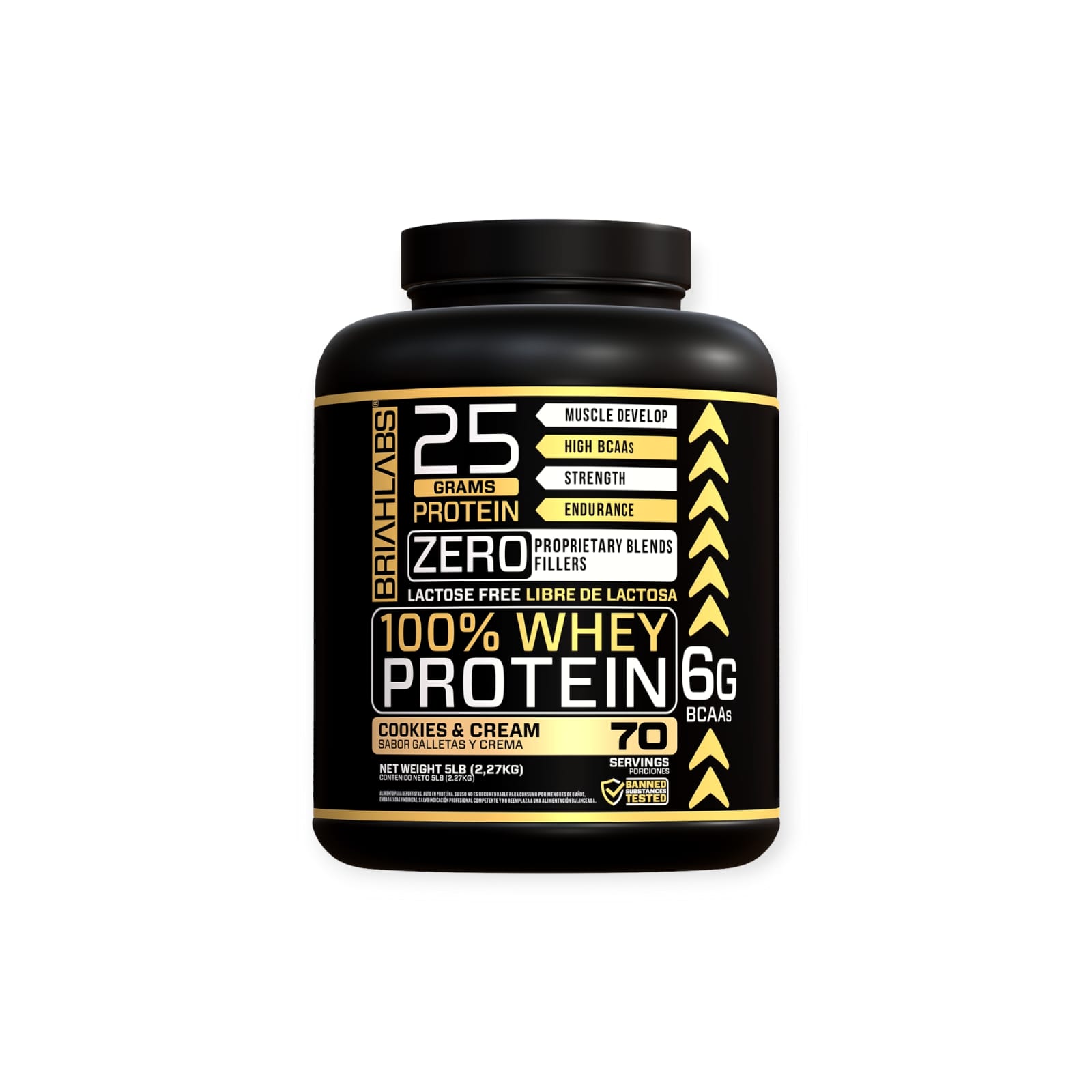 PROTEINA BRIAHLABS 100% WHEY PROTEIN COOKIES 5 LB - 1