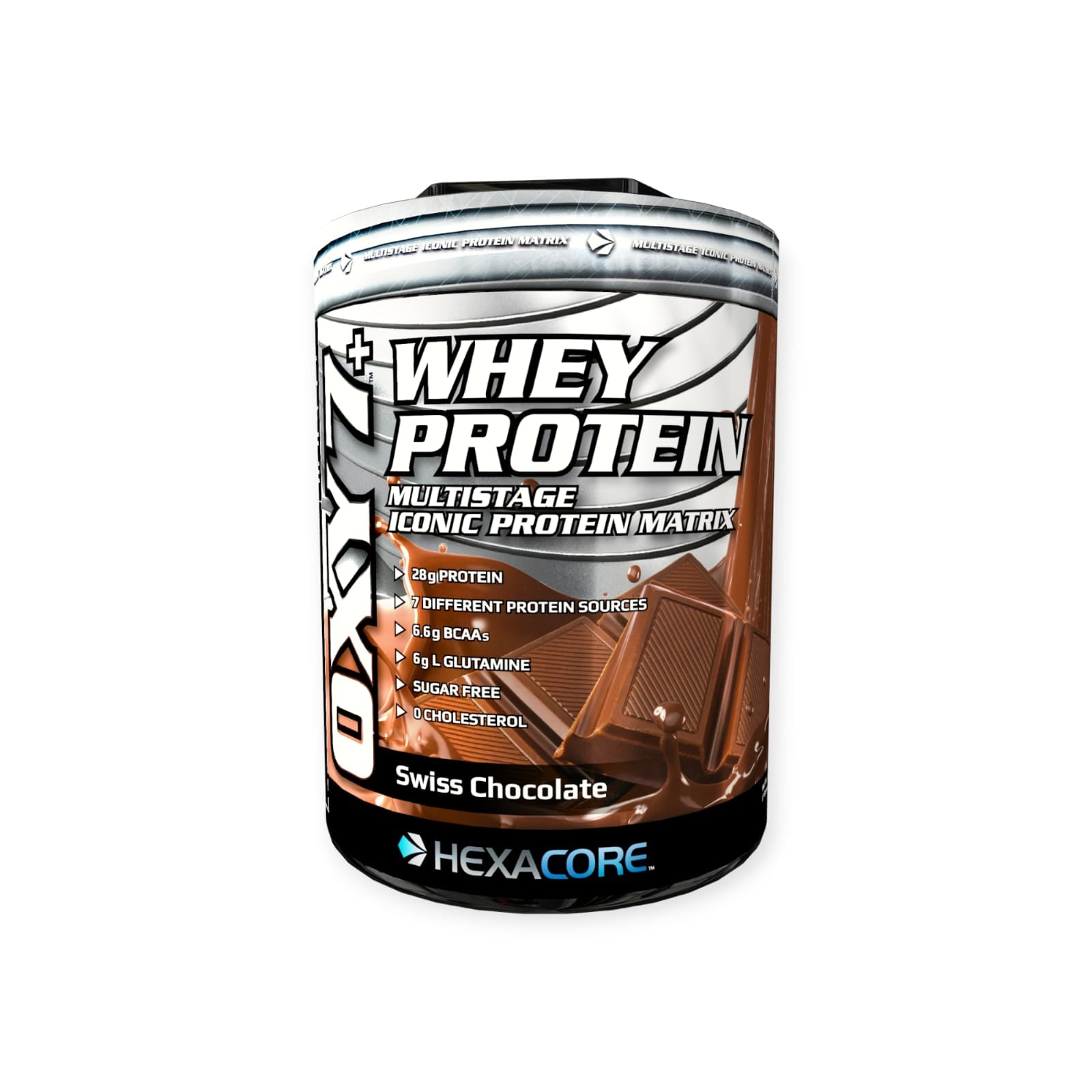 PROTEINA HEXACORE OXY 7 WHEY PROTEIN 67 SV CHOCOLATE 5 LB - 1