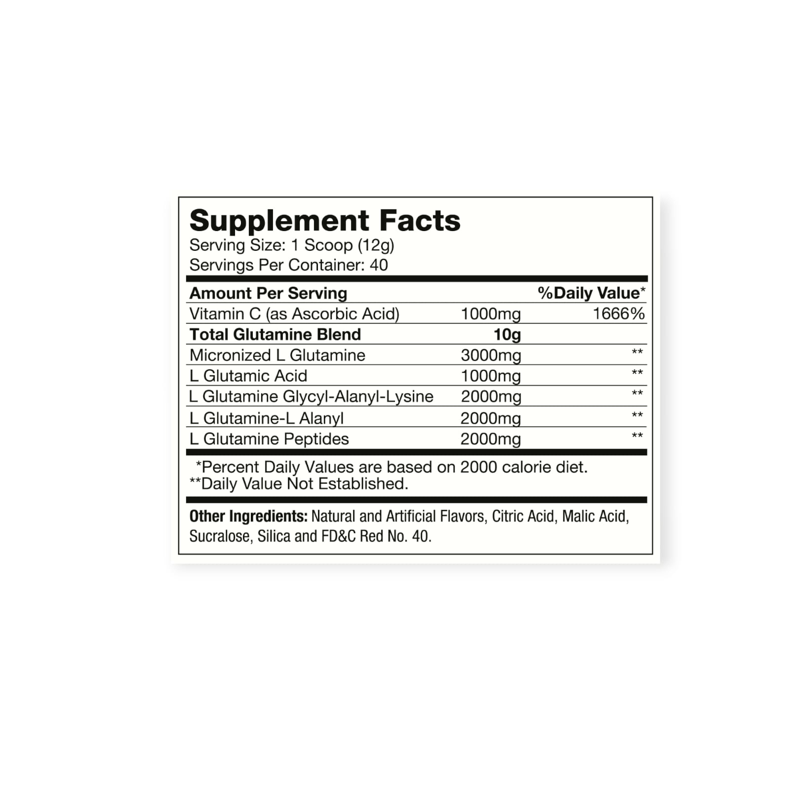 GLUTAMINA HEXACORE OXY 5 40 SV FRUIT PUNCH 480 GR - 2