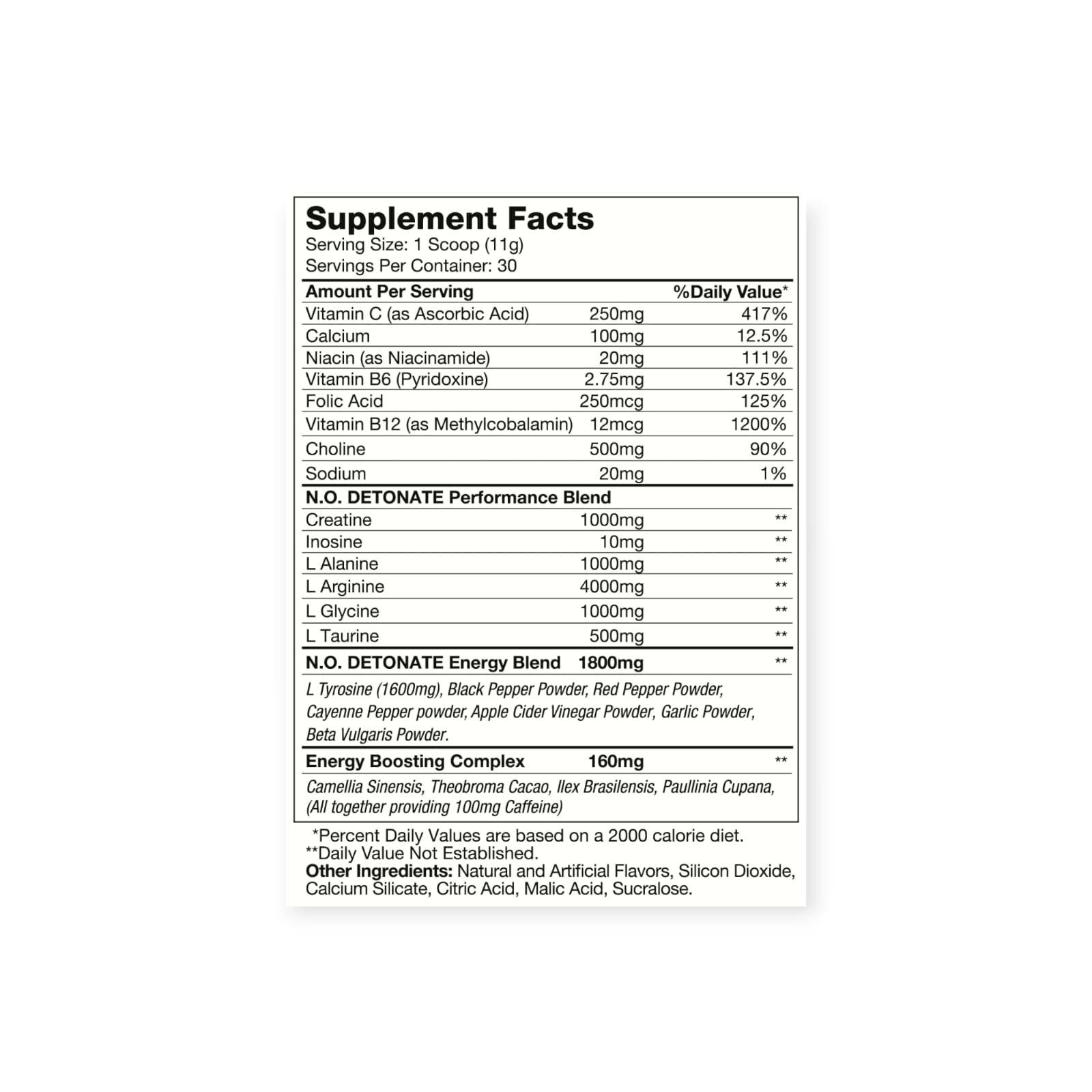 PRE ENTRENAMIENTO HEXACORE OXY 4 N.O DETONATE FRUIT PUNCH 330 GR - 2
