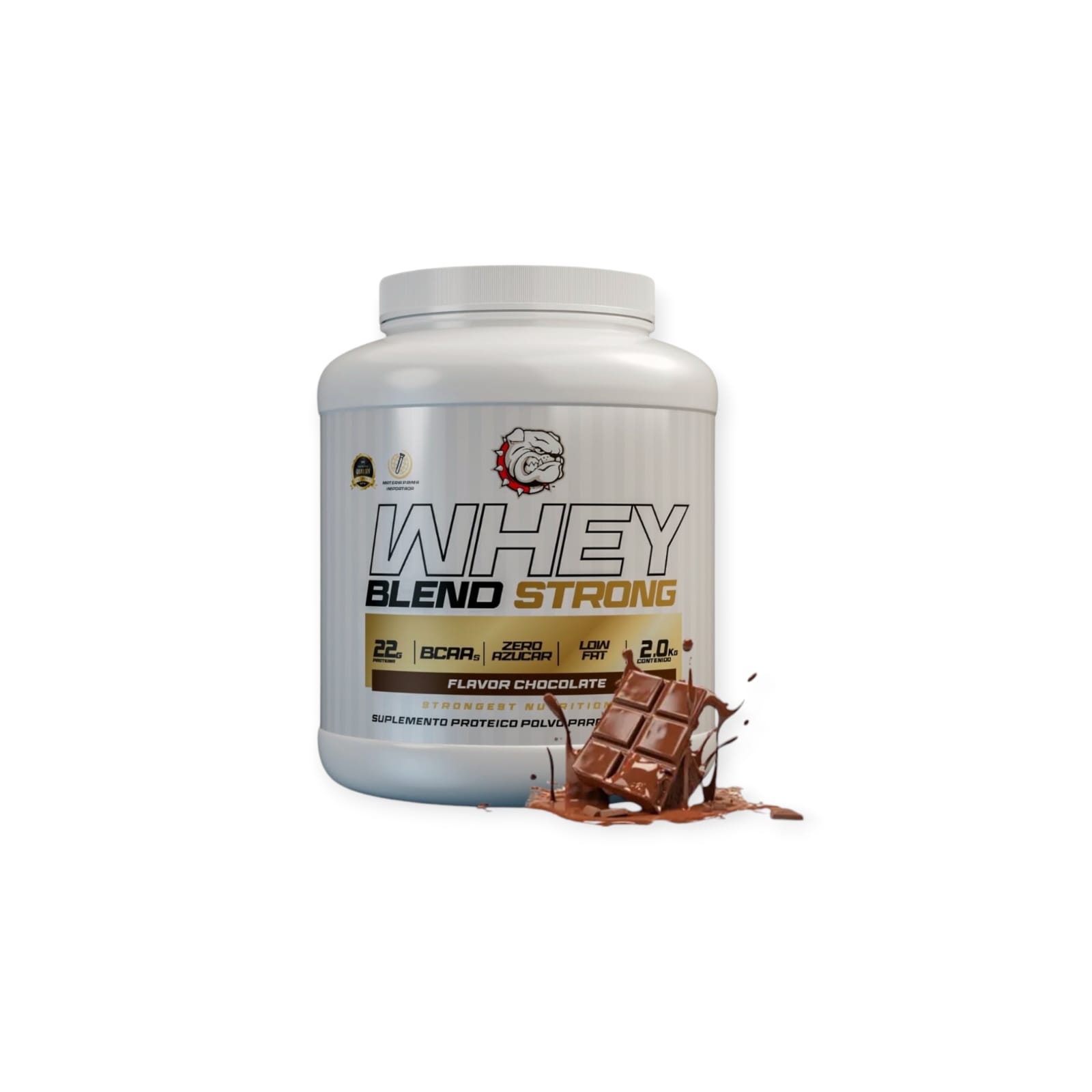 PROTEINA WHEY BLEND CHOCOLATE STRONGEST 2 KG - 1