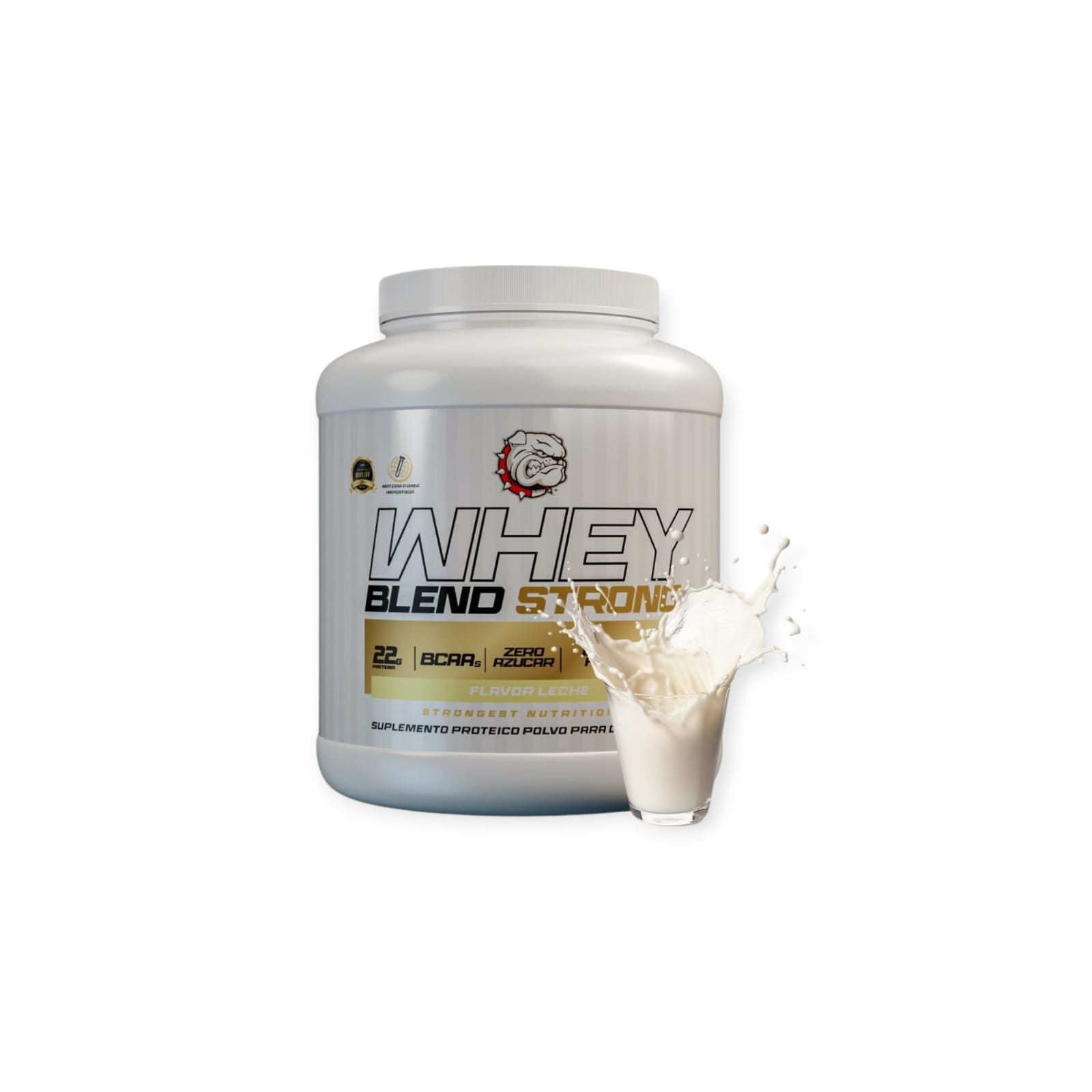 PROTEINA WHEY BLEND LECHE STRONGEST 2 KG - 1