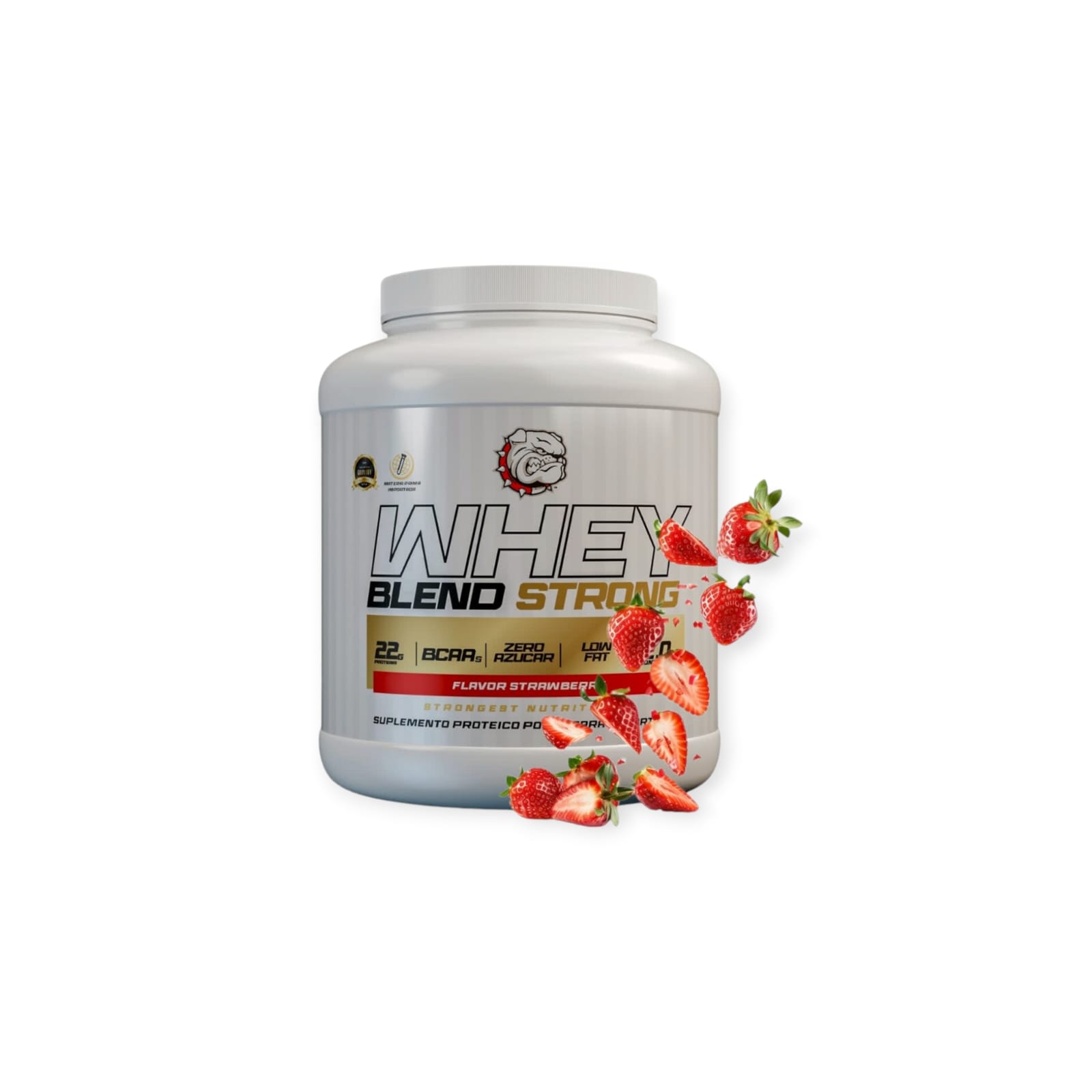 PROTEINA WHEY BLEND STRAMBERRY STRONGEST 2 KG - 1
