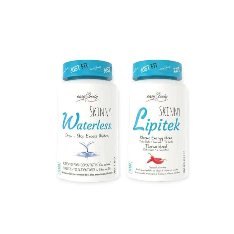 SET QUEMADOR DE GRASA EASY BODY LIPITEK + DIURETICO WATERLESS - 1