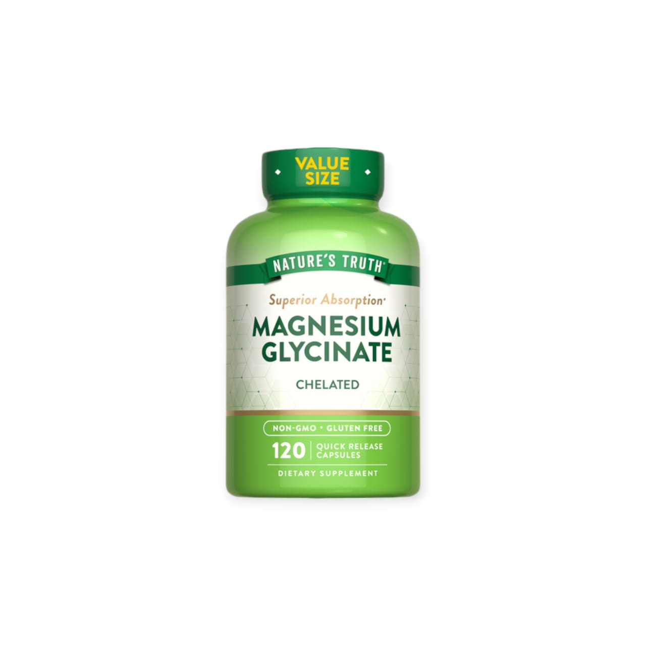 MAGNESIO NATURE'S TRUTH GLYCINATE CAPSULAS 120 UN - 1