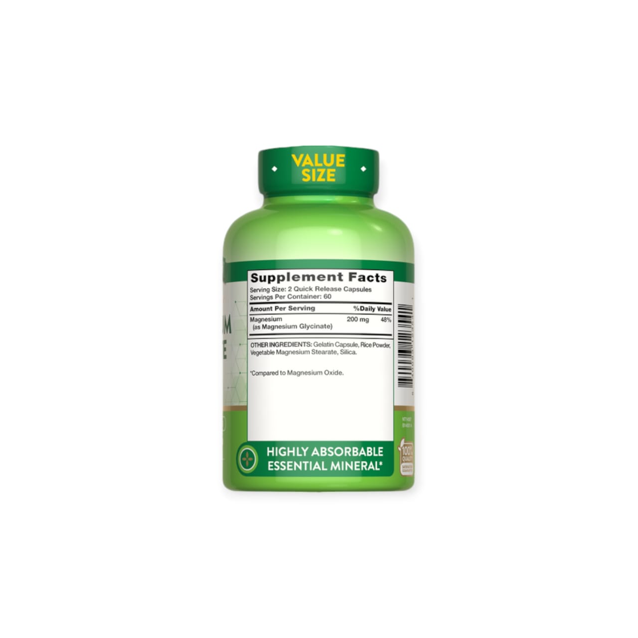 MAGNESIO NATURE'S TRUTH GLYCINATE CAPSULAS 120 UN - 2