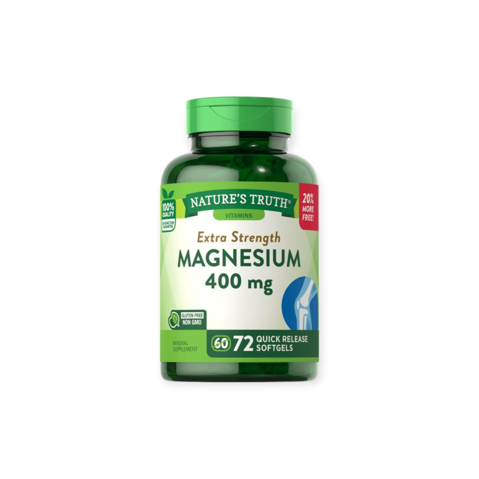 MAGNESIO NATURE'S TRUTH 400 MG CAPSULAS BLANDAS 72 UN - 1