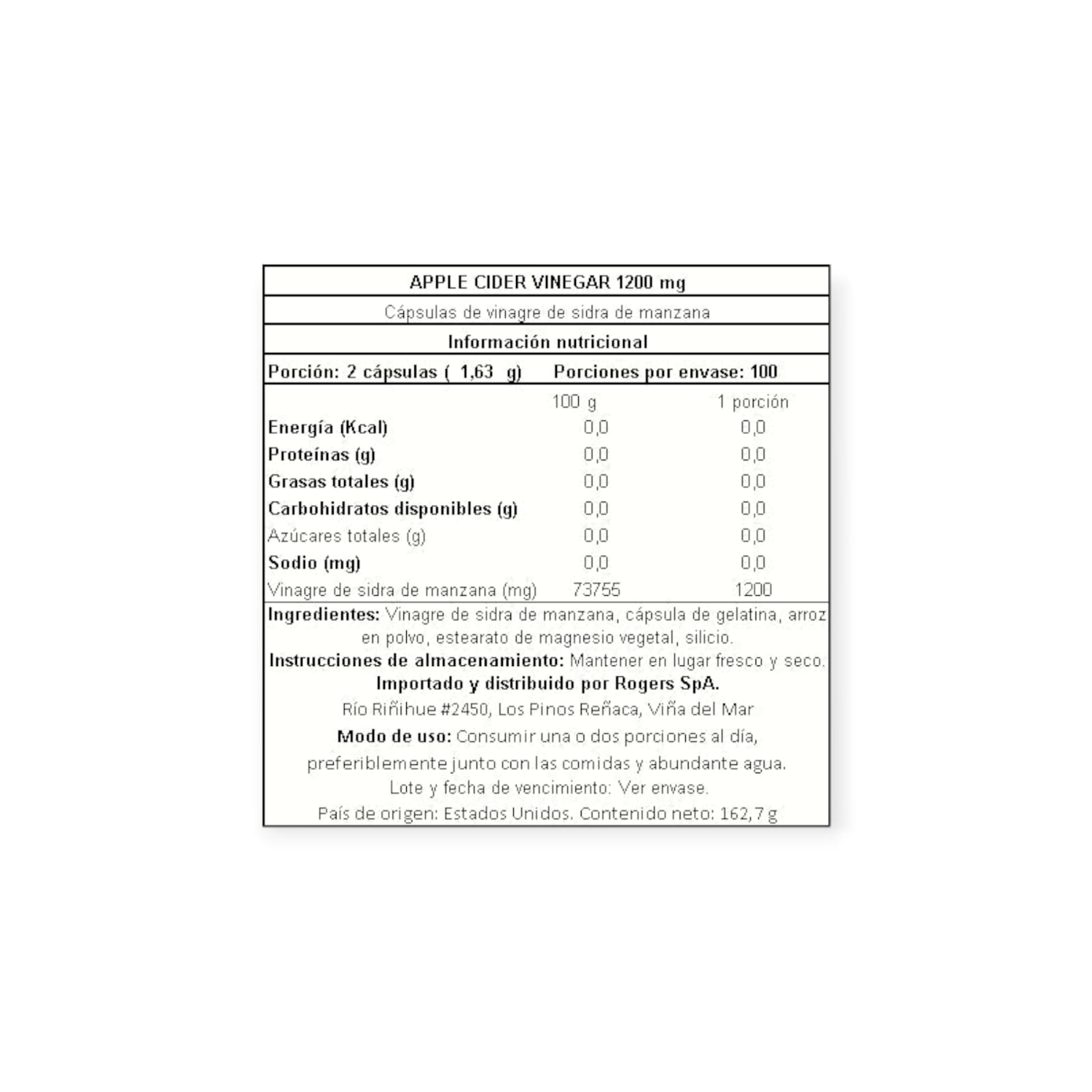 VINAGRE DE MANZANA 1200MG 200 CPS - NATURE'S TRUTH - 2