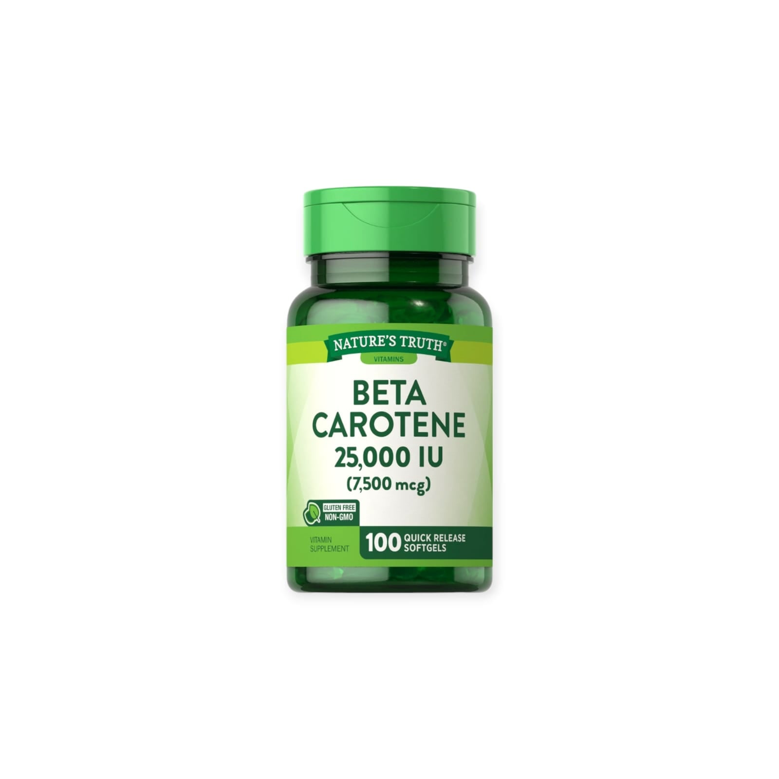 SUPLEMENTO NATURE'S TRUTH BETACAROTENO 25000 IU 7500MCG SOFTGELS 100 UN - 1