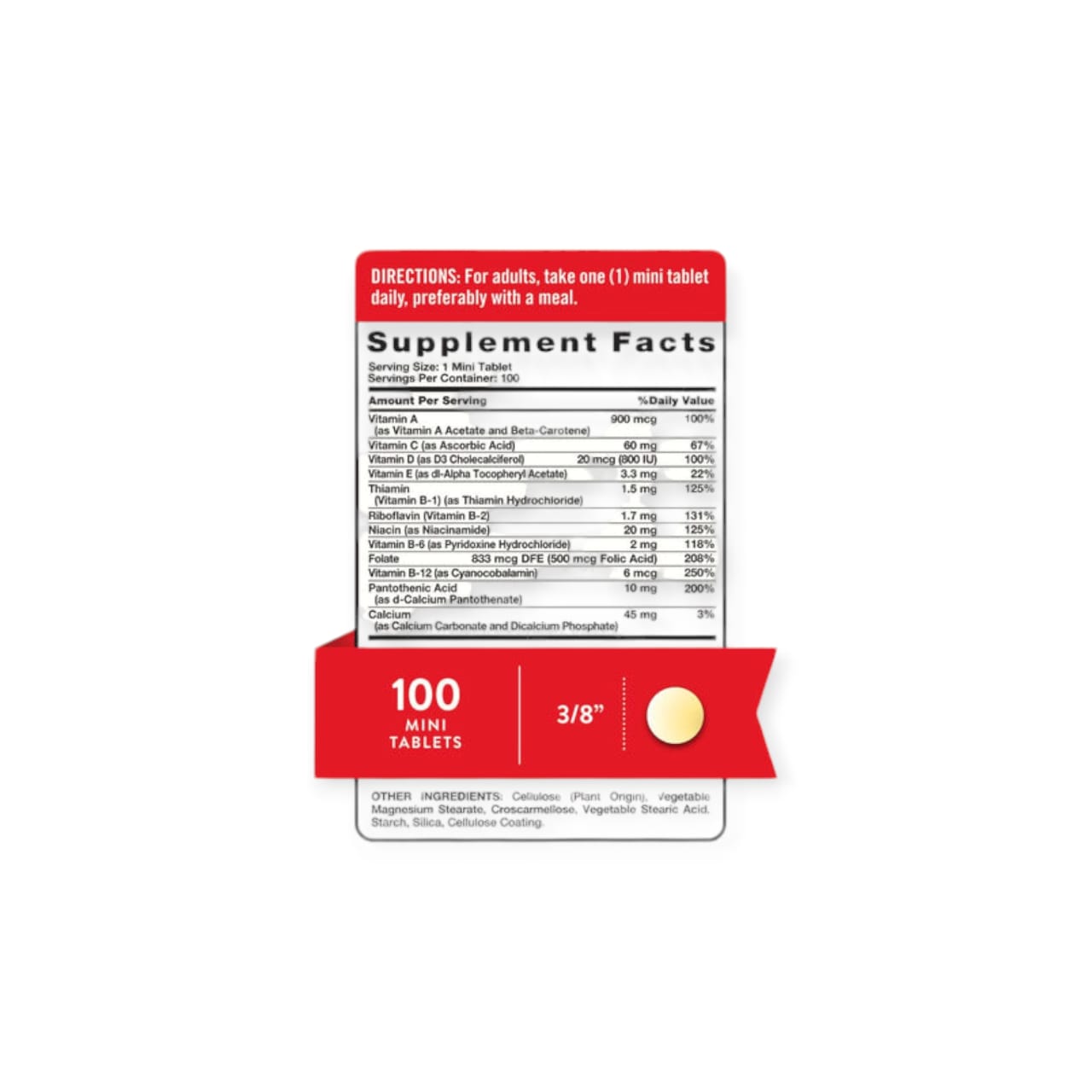MULTIVITAMINICO NATURE'S TRUTH ONE DAILY MINI TABLETAS 100 UN - 2