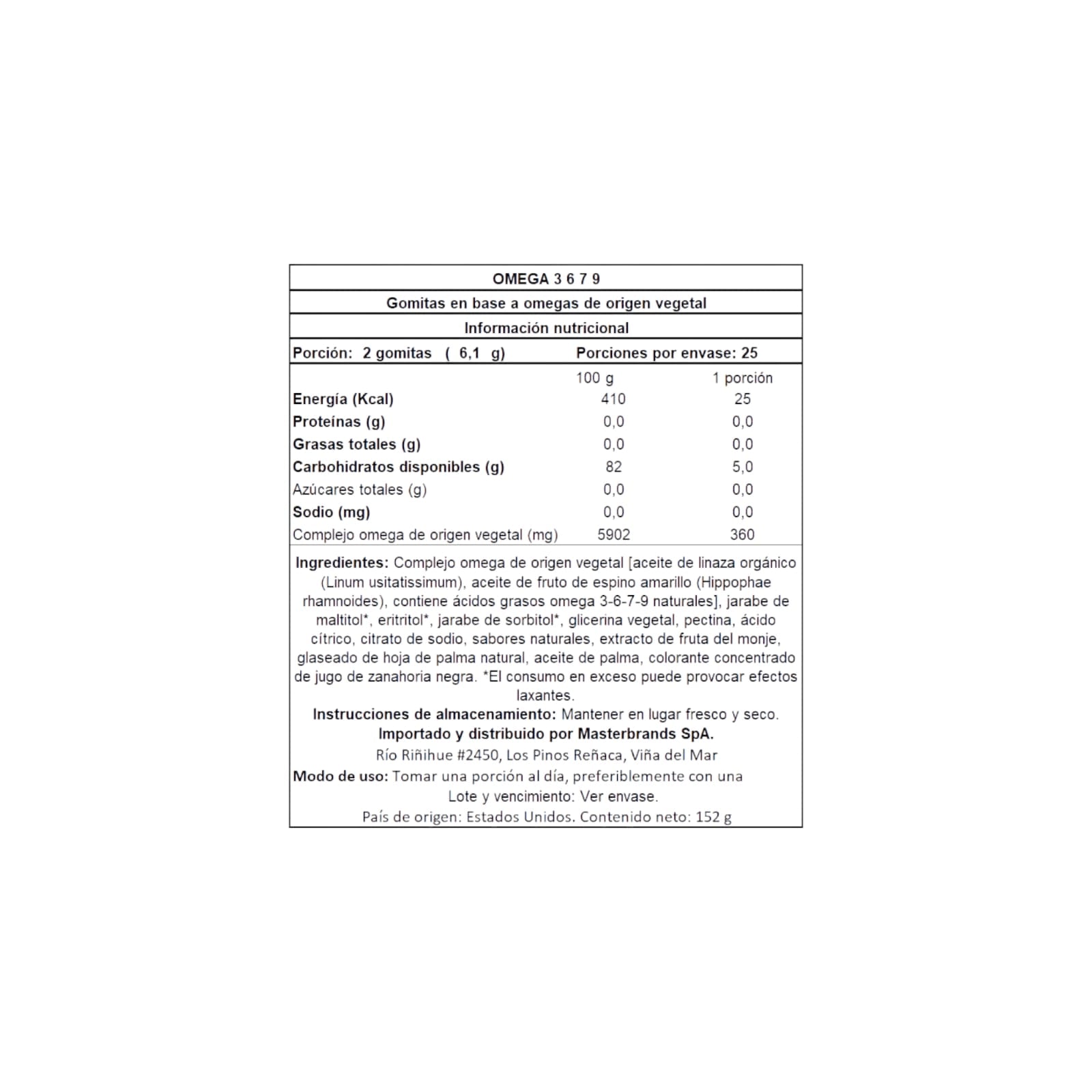 OMEGA 3-6-7-9 NATURE'S TRUTH VEGANO GOMITAS 50 UN - 2