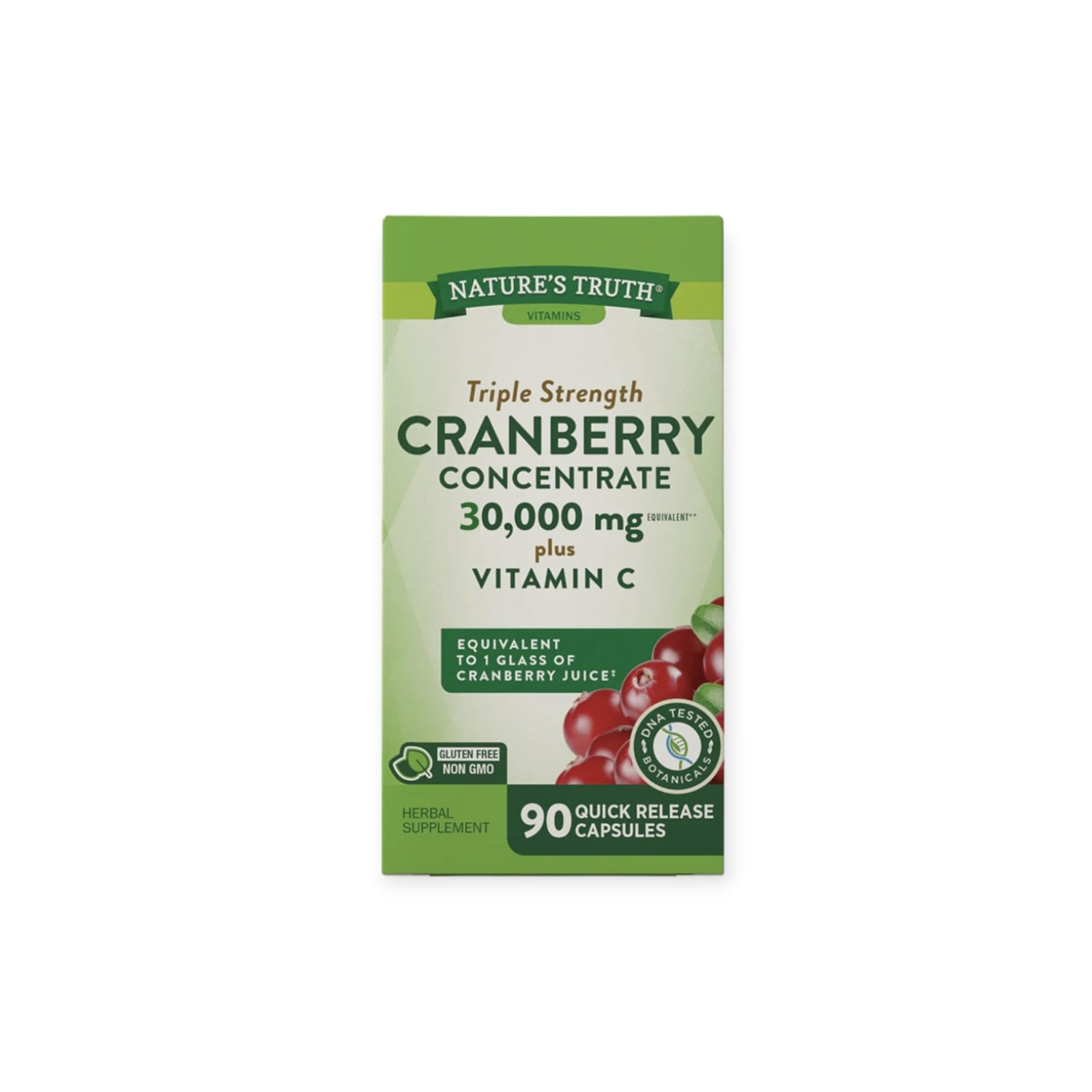 CRANBERRY NATURE'S TRUTH CONCENTRADO 30000 MG + VITAMINA C 90 CPS - 1