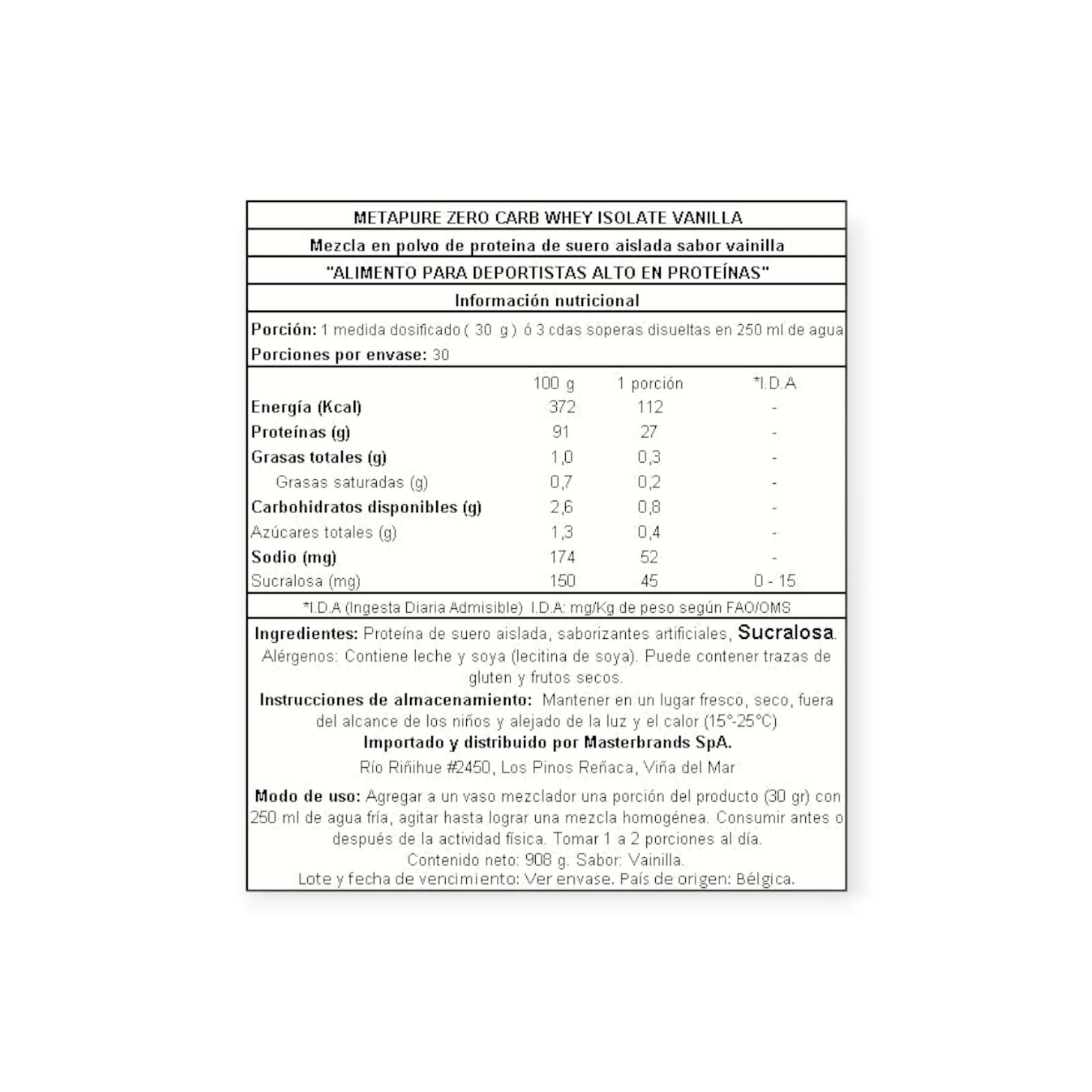 PROTEÍNA QNT METAPURE ISO WHEY ZERO BANANA 908GR - 2