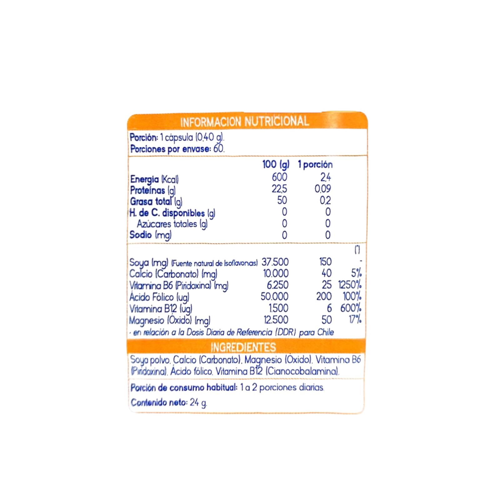 ISOFLAVONAS 60 CAPSULAS - SUPLALIM - 2