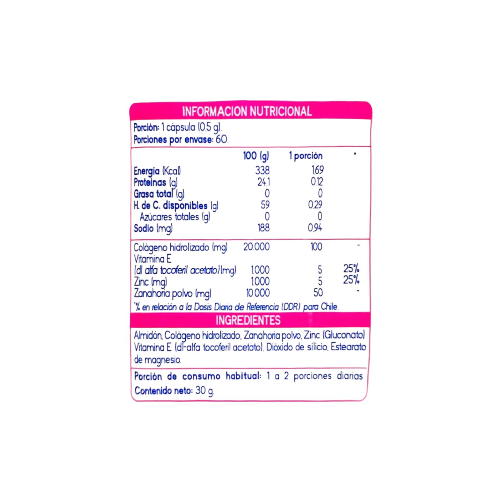 COLAGENO PLUS 60 CAPSULAS - SUPLALIM - 2