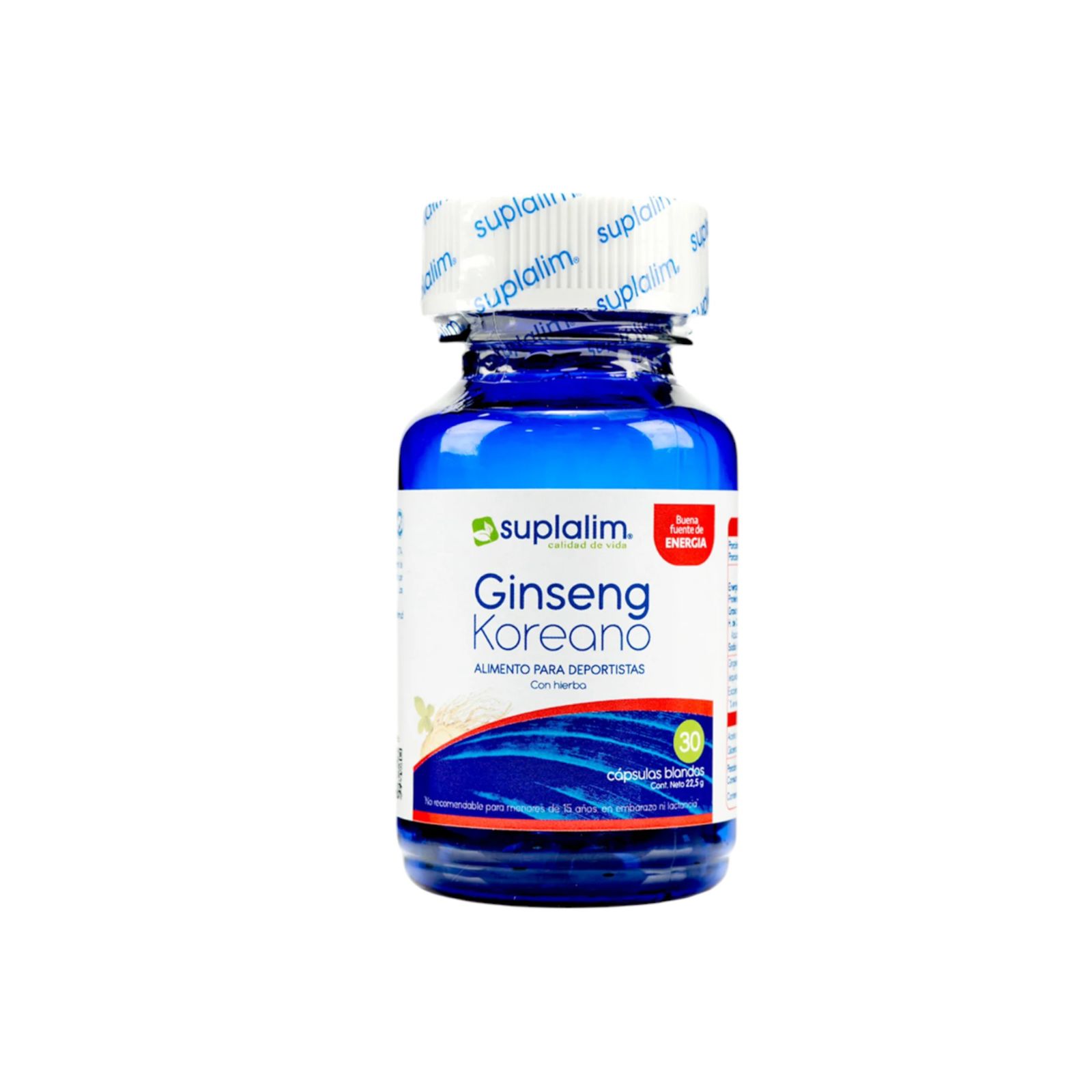 GINSENG KOREANO 30 CAPSULAS BLANDAS - SUPLALIM - 1