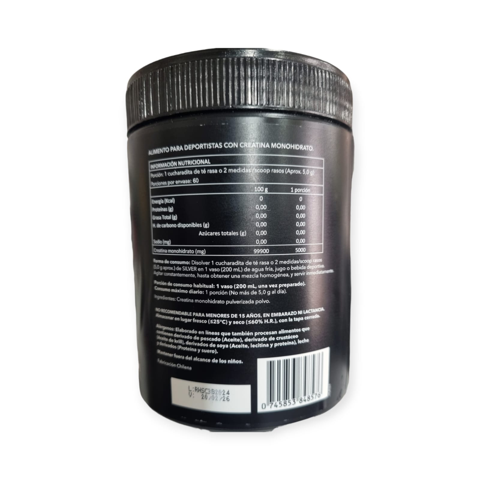 CREATINA MONOHIDRATADA SILVER 300GR  - RH45 - 2