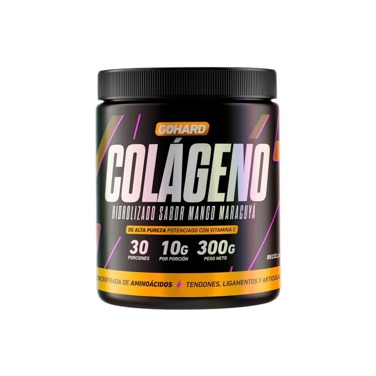 COLAGENO HIDROLIZADO MANGO MARACUYA 30SV 300GR - GOHARD - 1