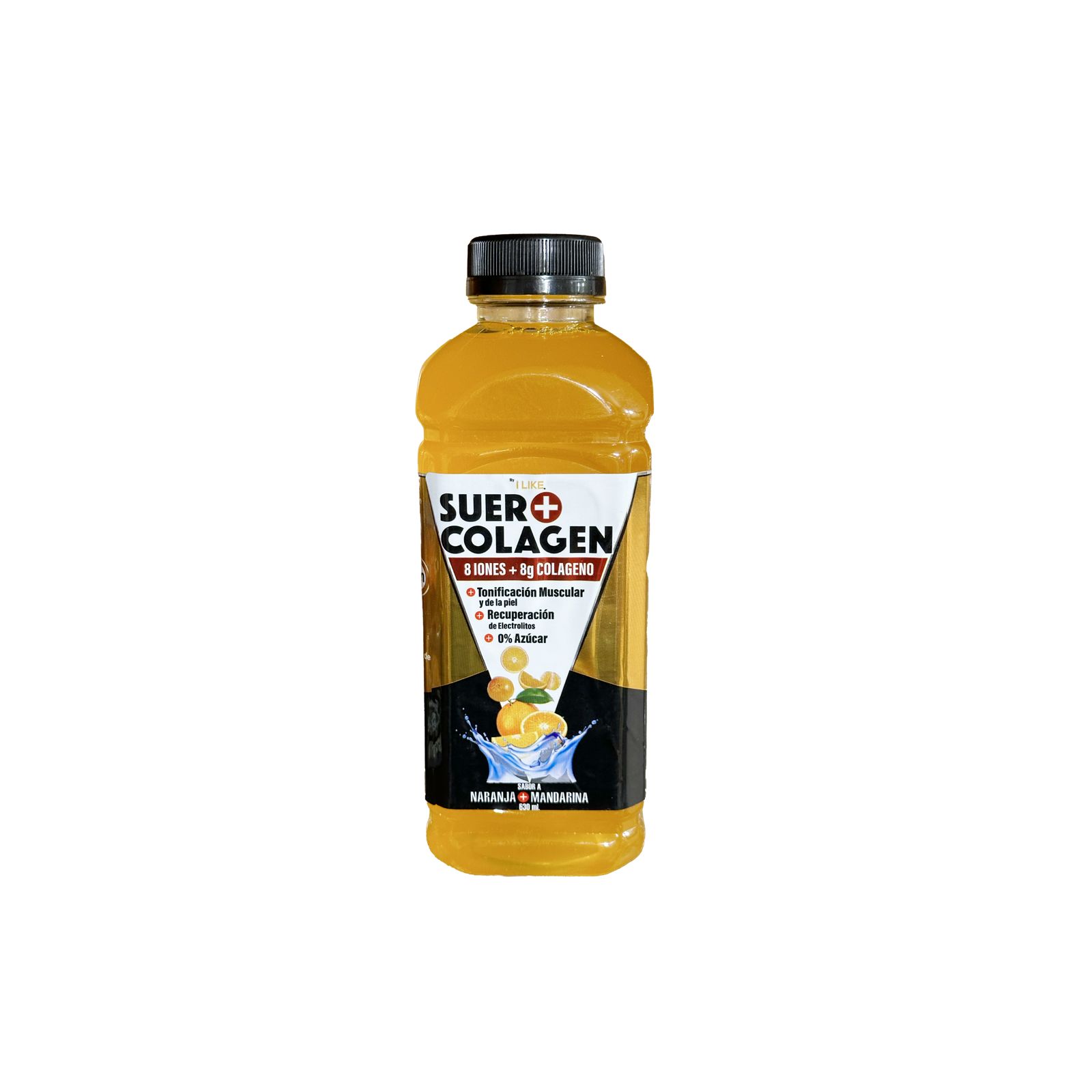 SUERO COLAGEN 8 IONES + 8G COLAGENO 630ML NARANJA MANDARINA - I LIKE - 1
